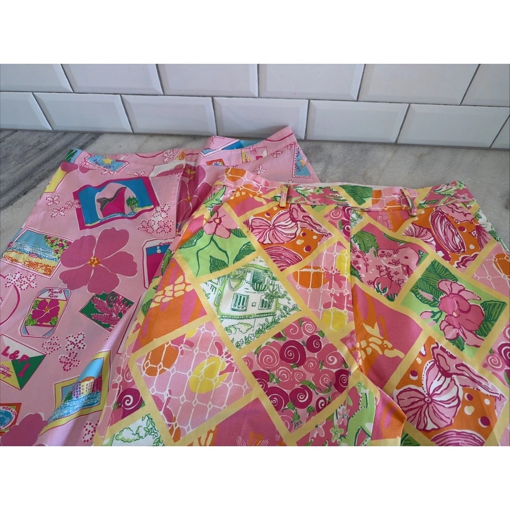 lot of 2 lilly pulitzer Capri Pants Sz 10